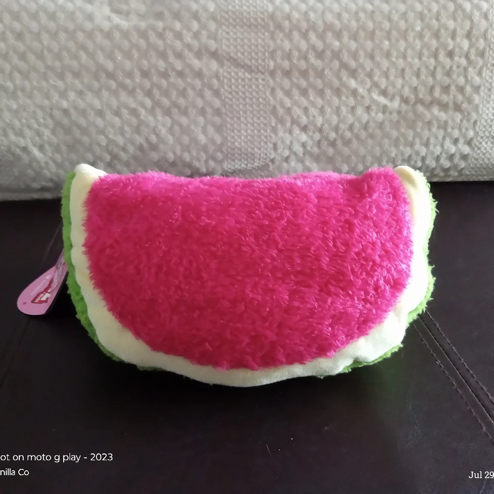 Bum Bumz Women's / Men's Weston Watermelon Plush Pink Size Large - Picture 4 of 6